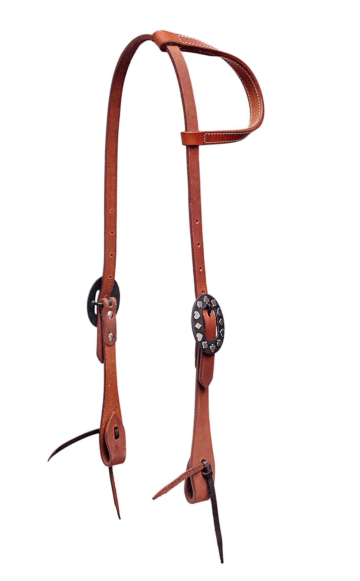 Handcrafted Designer Hardware Working One Ear Headstall