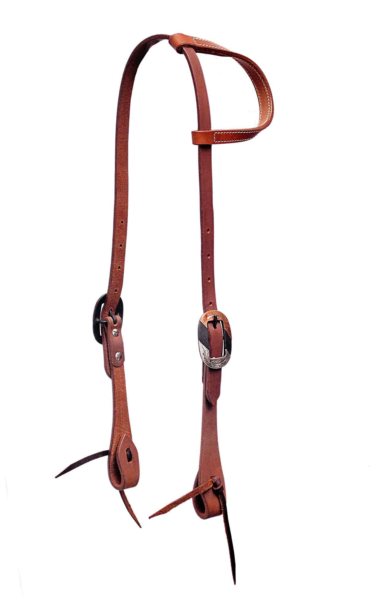 Handcrafted Designer Hardware Working One Ear Headstall